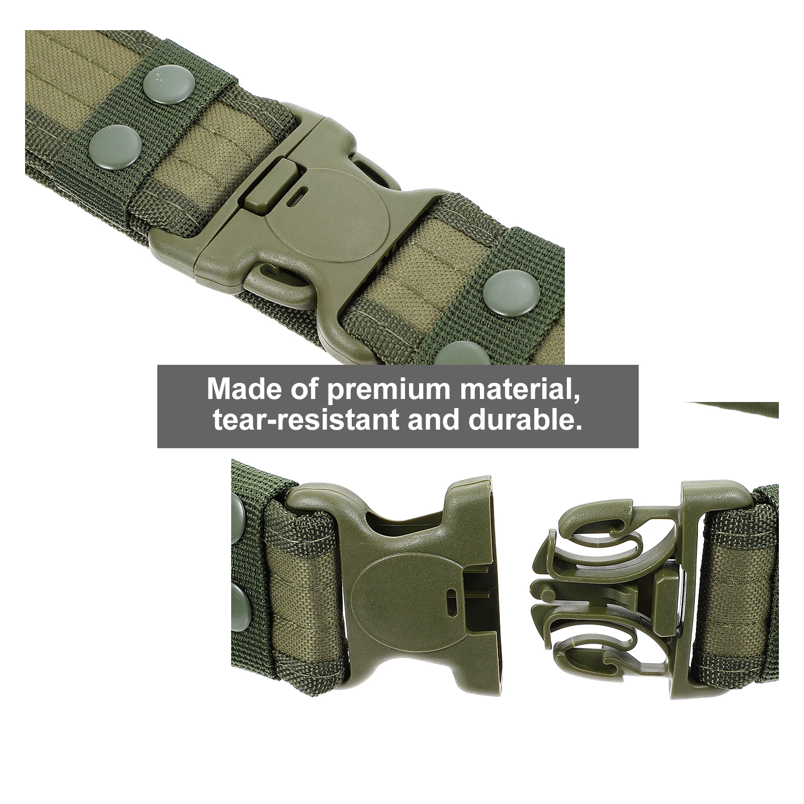 

Multi Camouflage Training Belts Adjustable Nylon Waist Belt for Outdoor Combat Duty Lightweight for Daily
