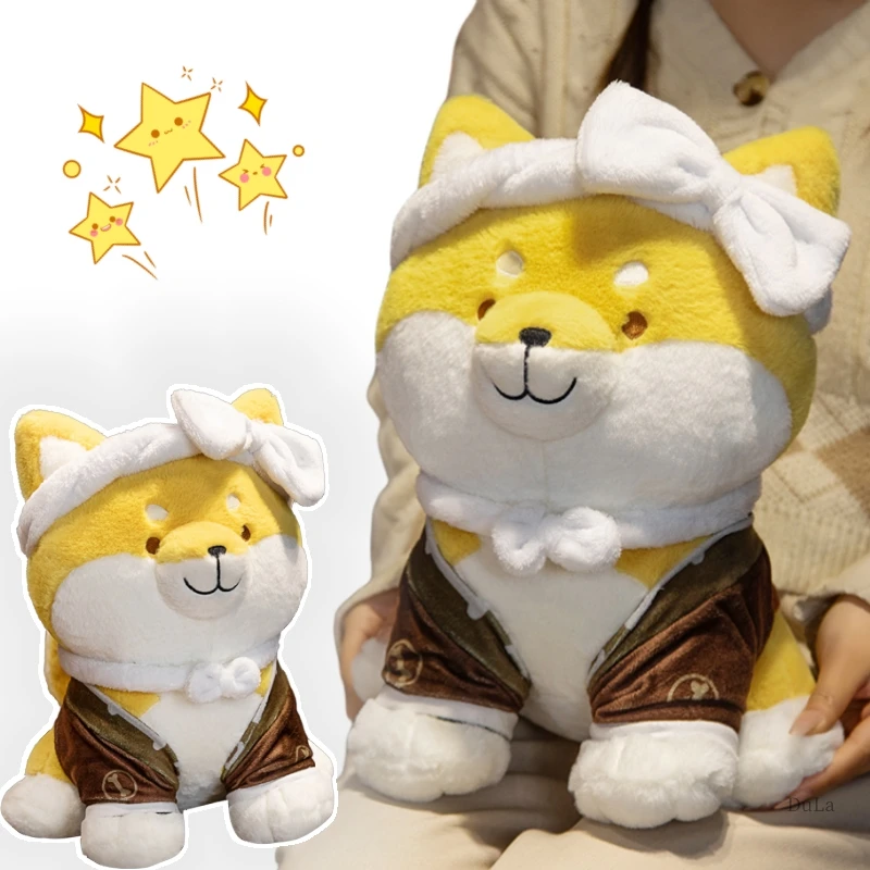 New 22-42CM Shiba Dog Stuffed Animal Toys Simulation High Quality Cartoon Girls Boys Birthday New Years Gifts Home Party Decor