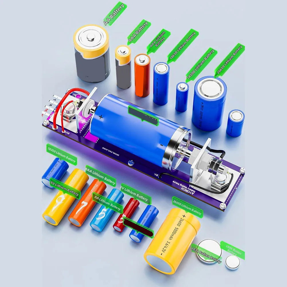 20A 4 wire battery test stand fixture for use with DL24 CL24 DL24EW BW150 DLB 600W series loads and many cell sizes