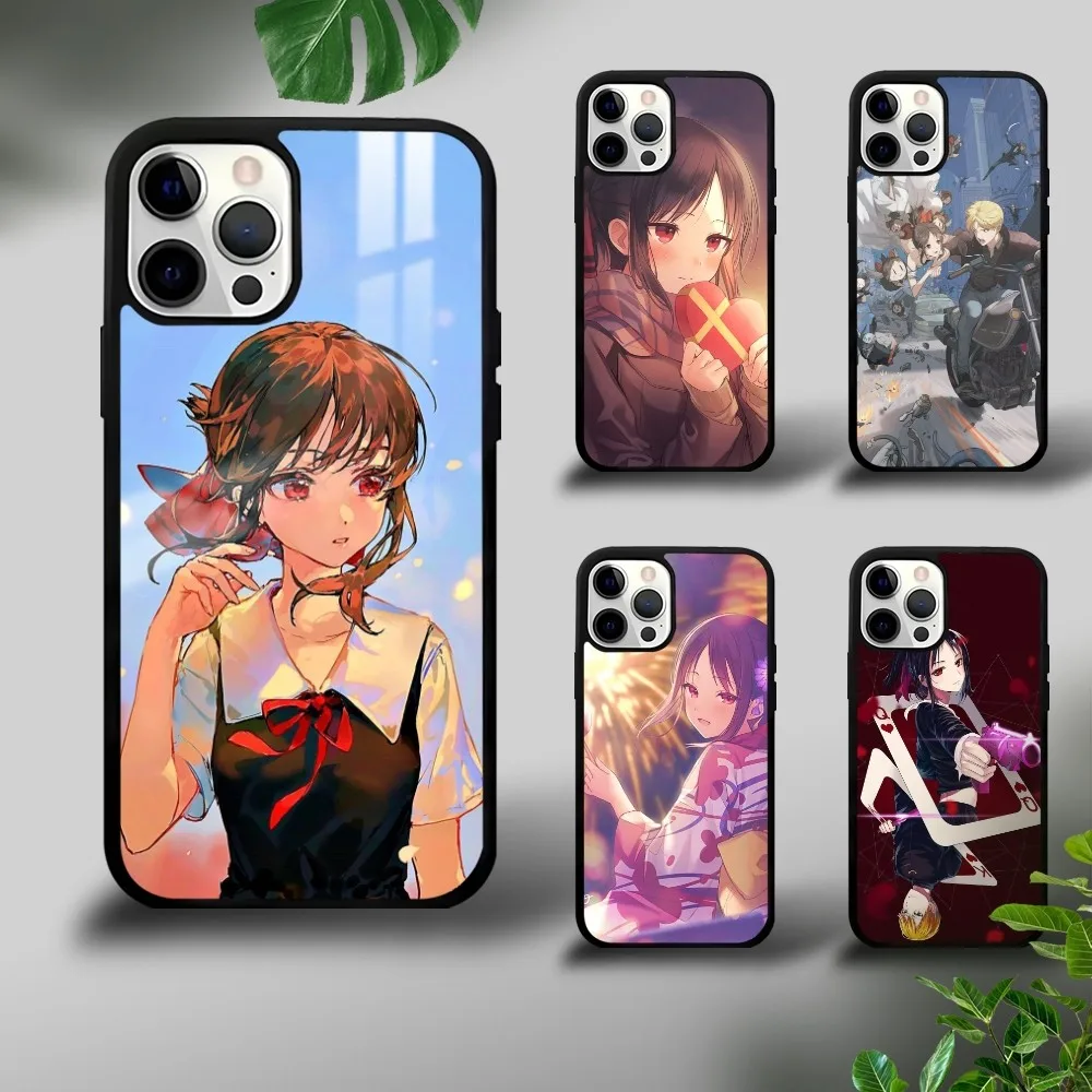 

Kaguya Anime-Sama Phone Case For iPhone 16 15 14 13 12 11 Pro Xs Max Mini Plus Celulares Hard Funda