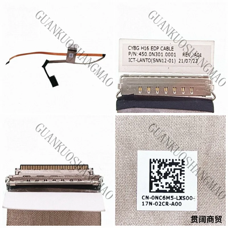 

HJY...0NC6M5 is suitable for the Dell Inspiron 7610 16 Plus 7610 video ribbon cable.