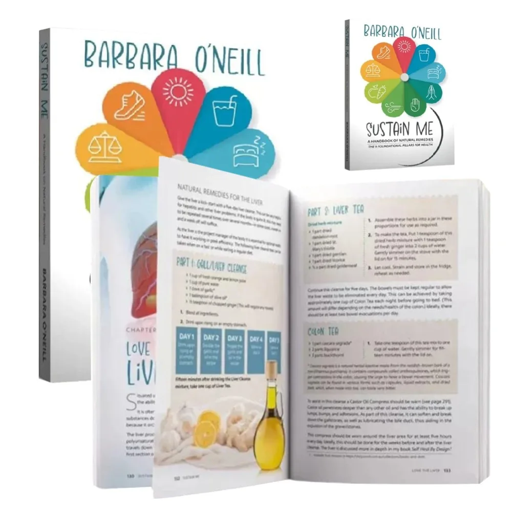

Sustain Me-A Handbook of Natural Remedies Books/Self Heal By Design - The Role of Micro-Organisms for Health By Barbara O'Neill