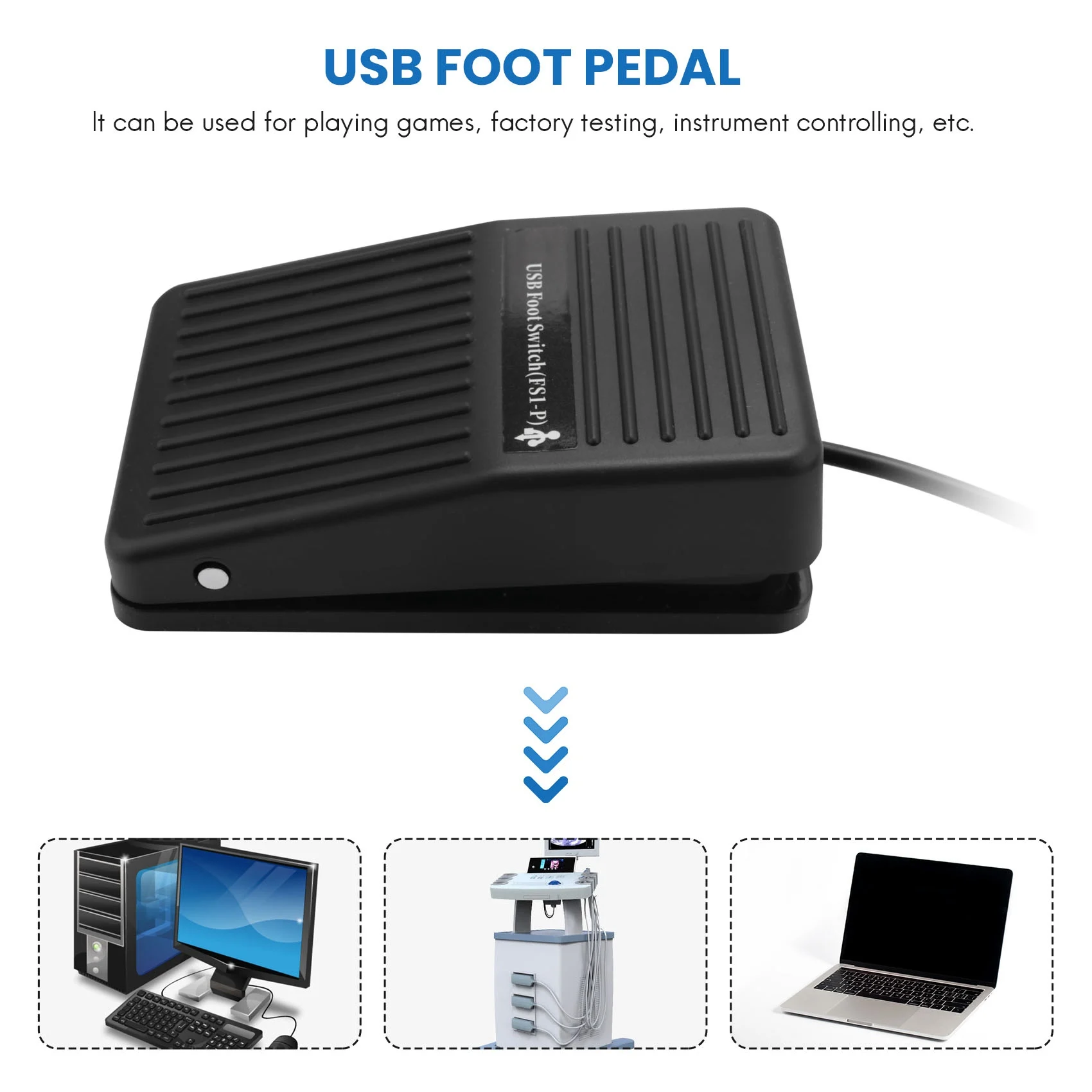 Pedal Keyboard sakelar kaki USB PC