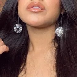 Disco Ball Earrings - Handmade Disco earrings jewelry Vegas Earrings, retro Disco Ball Jewelry