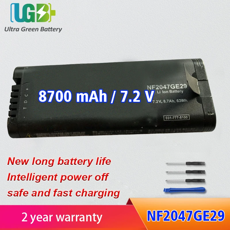 

UGB New NF2047GE29 Battery For Inspired Energy 031-777-8100 NF2047GE29 industrial battery 7.2V 8700mAh 63Wh