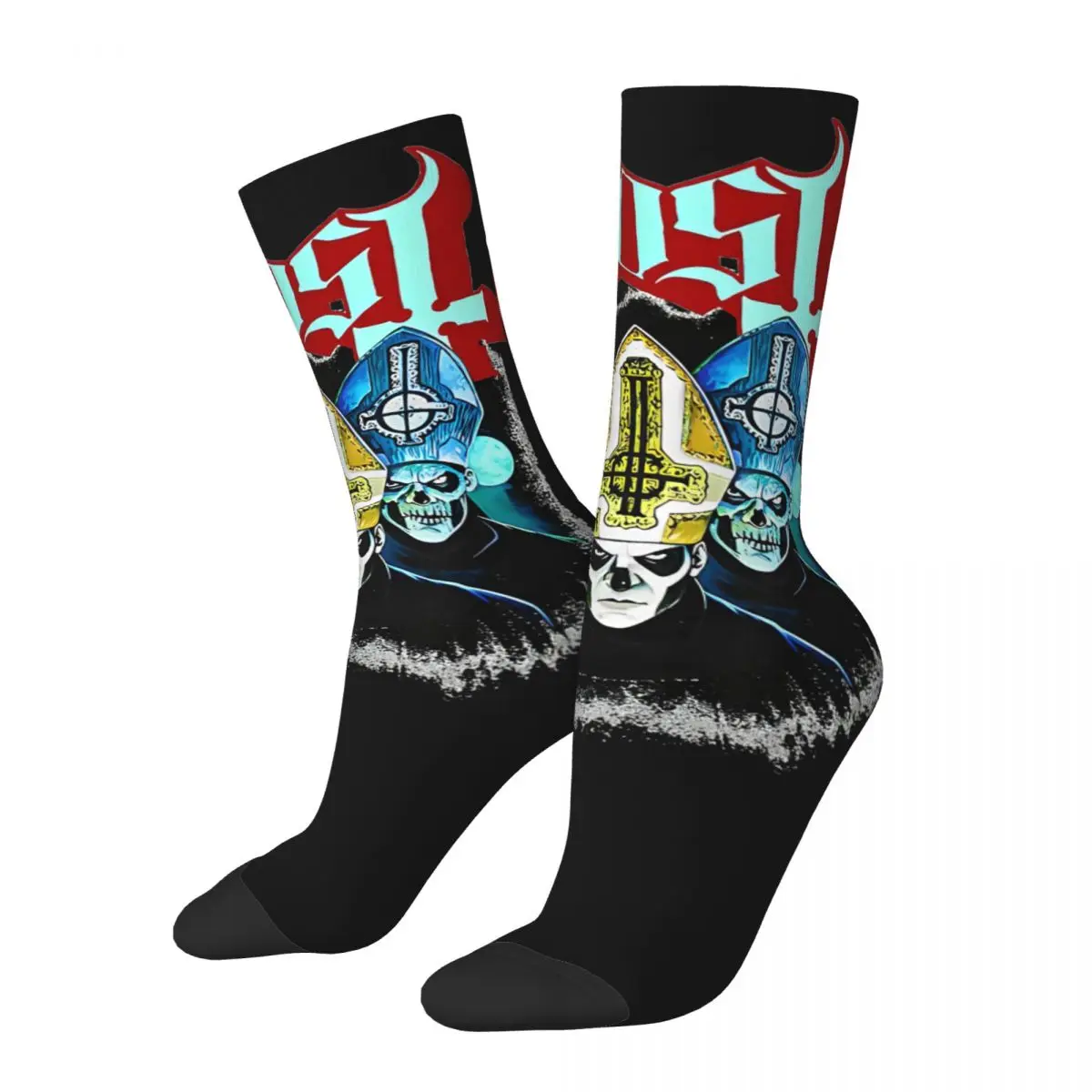 Ghost B.C.Impera Maestro Socks Heavy Rock Band Korean Stockings Adults Men Running Sports Socks Winter Graphic Anti Slip Socks