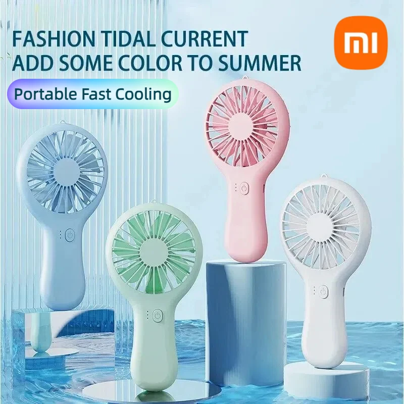 Xiaomi Small Handheld Fan Mini Rechargeable USB Fan Pocket Small Student Office Desktop Portable