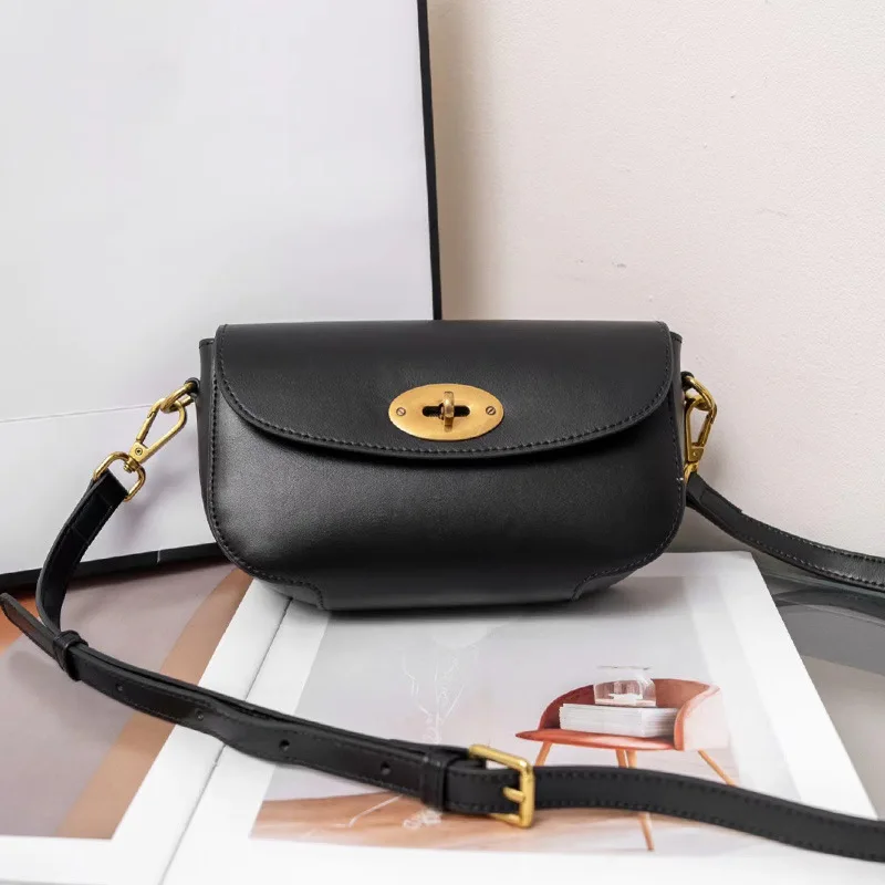 

2024 new fashion all-match women's bag crossbody bag leather underarm bag senior sense large capacity cowhide shoulder bag