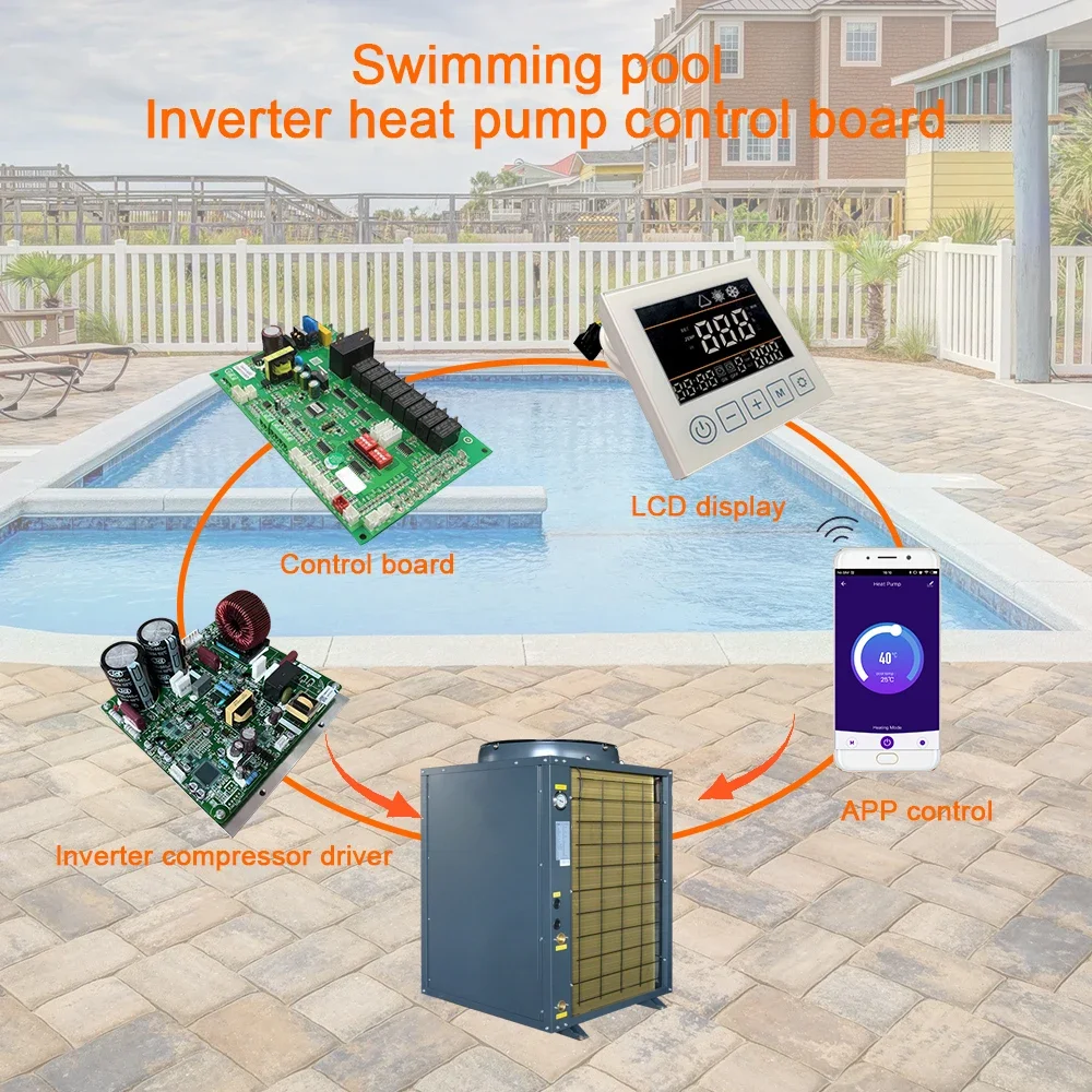 PCBA OEM ODM refrigeratore per piscina riscaldamento DC Inverter Controller per pompa di calore scheda di controllo Pcba