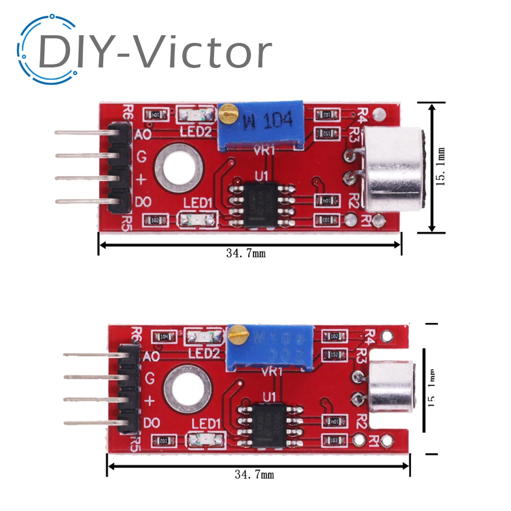 KY-038 KY-037 New 4pin Voice Sound Detection Sensor Module  AVR PIC Analog Digital Output Sensors For Arduino