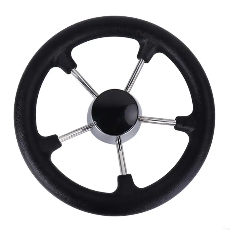Steering Wheel Stainless Steel 11inch 5 Spoke Steering Wheel Without Knob