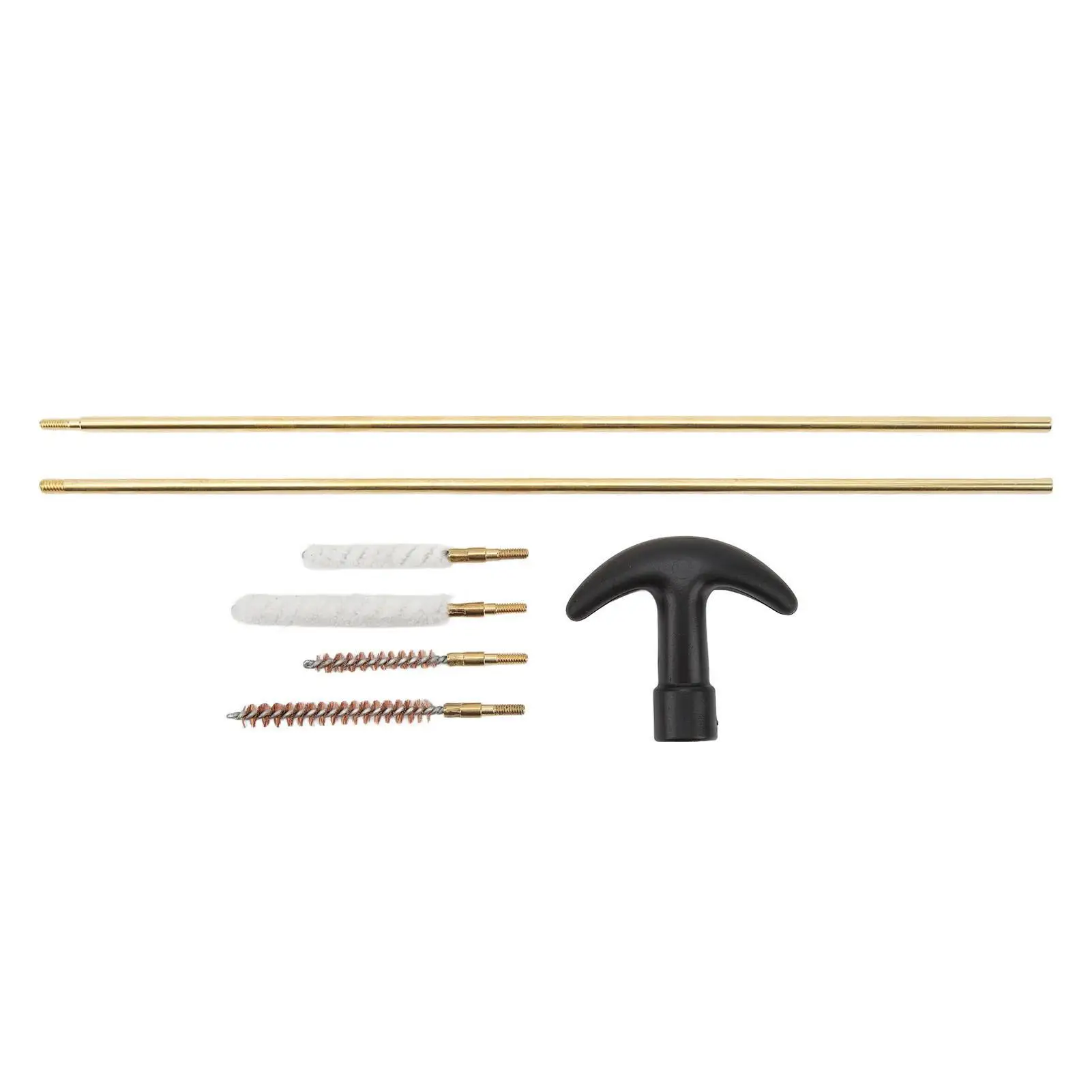 Compact Metal Tube Brush Kit with Detachable Rod – Copper Barrel Cleaning Tool (4.5mm & 5.5mm) for outdoor Use