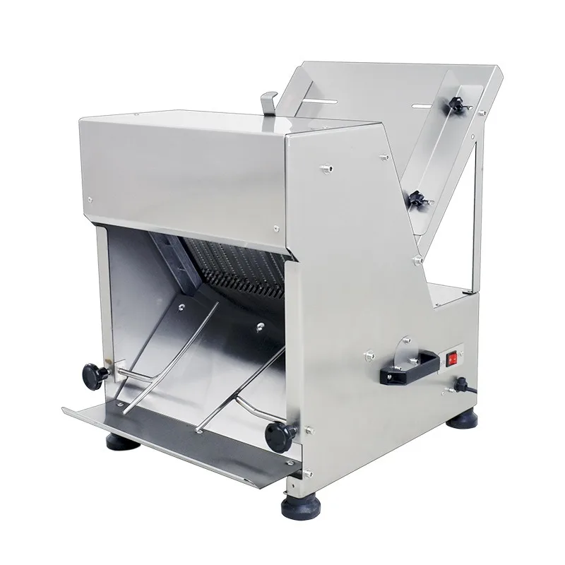 

Commercial square bag slicer Electric stainless steel bread soil driver cutter Adjustable width bread cutter