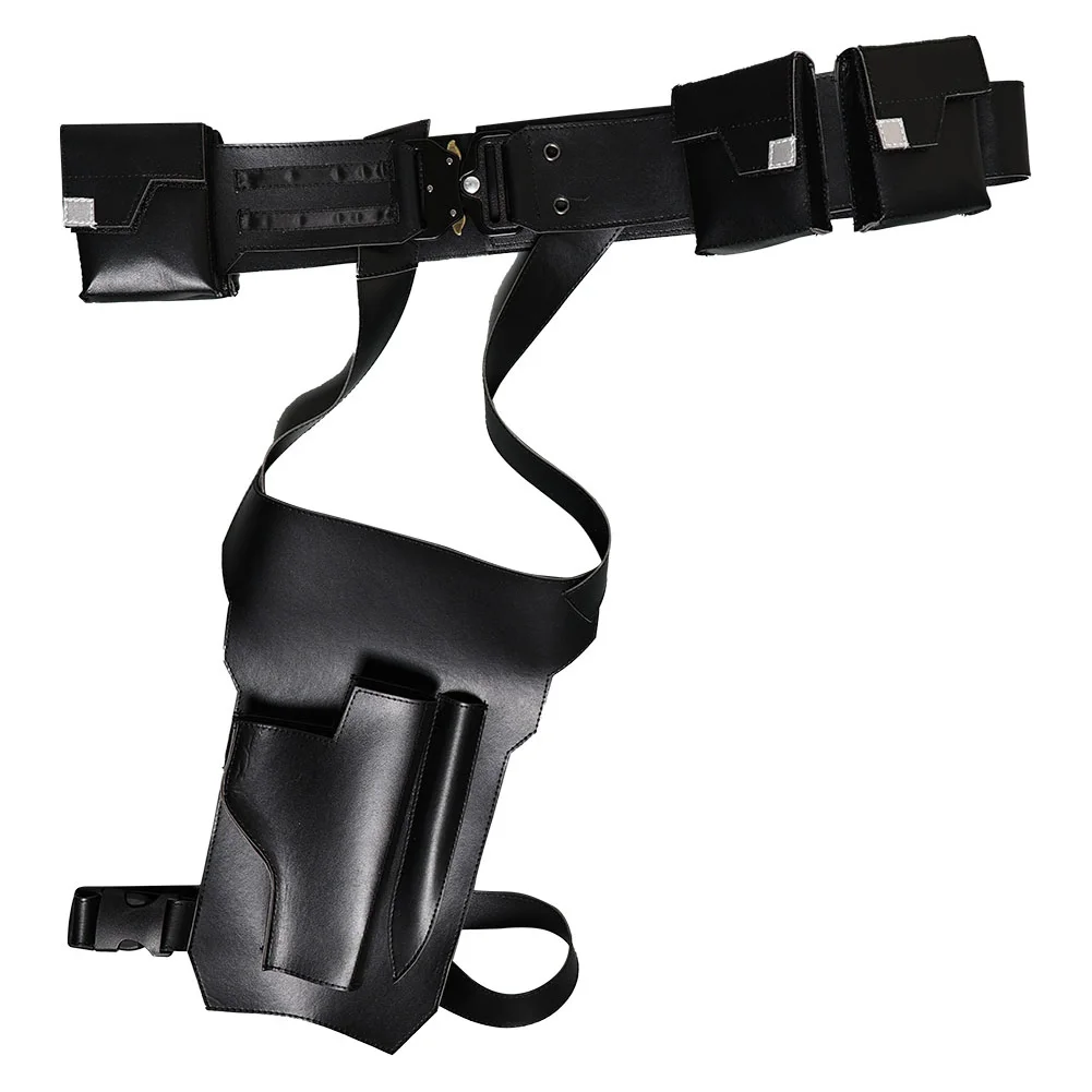 فستان بتصميم حالم باكي بارن التكتيكية تسخير حزام الخصر قناع فيلم البراغي من الرعد زي الملحقات رجل هالوين الدعائم الطرف