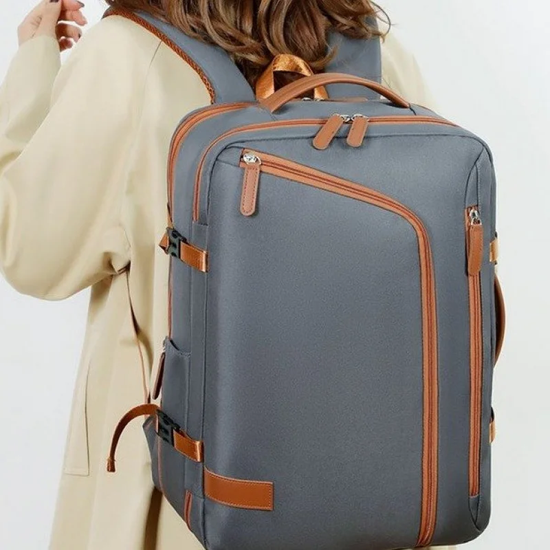 

Расширяемый компьютерный рюкзак для женщин, большой вместимости, для путешествий и бизнеса, модный водонепроницаемый рюкзак для ноутбука с множеством карманов, унисекс.