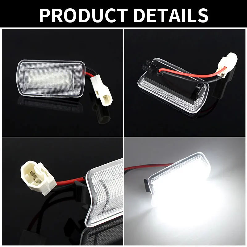 2x LED Door Courtesy Light For Lexus IS250 IS300 RX300 GS300 RX350
