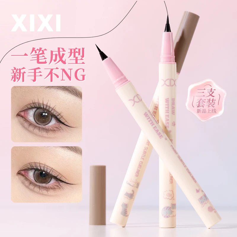 3pcs Ultra-fine Eyeliner Waterproof Long Lasting Eyeliner Pen Set Quick Drying Smooth Makeup Beauty Matte Eyeliner Eye Pencil