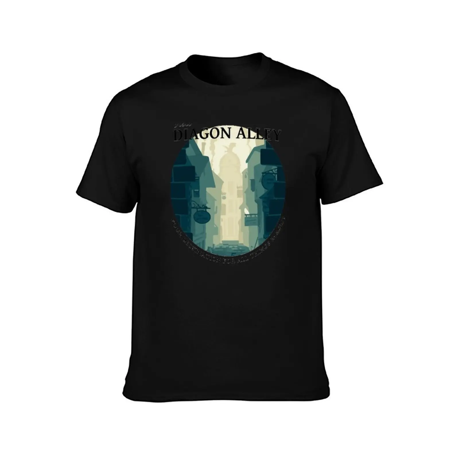MAgic Alley T-Shirt Summer Casual Cotton Tee Oversized Streetwear Tops Vintage Graphic Print Loose Fit Short Sleeve