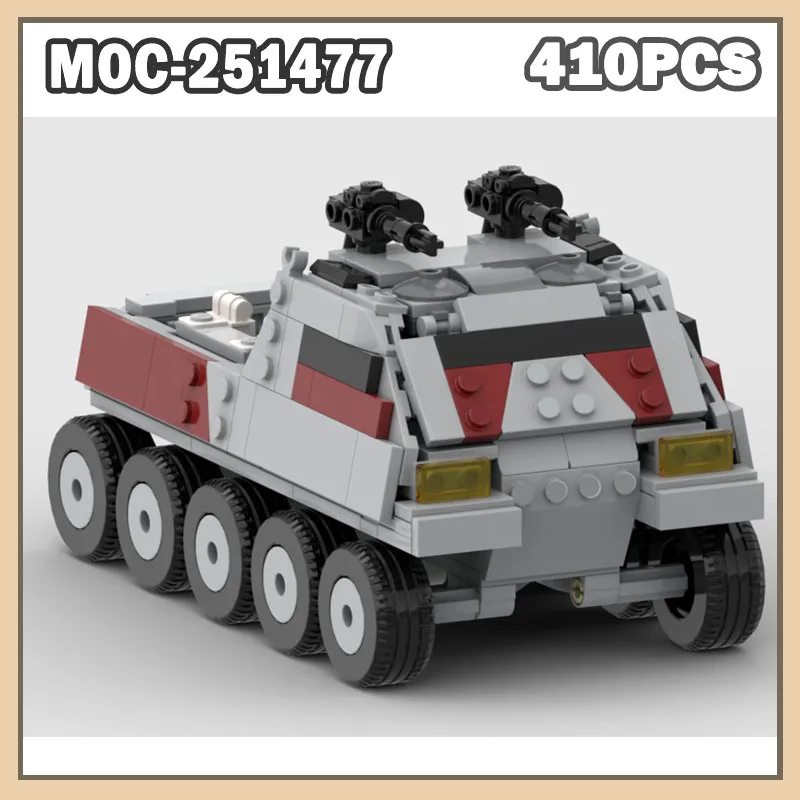 

Конструктор MOC-251477: Военный транспортный модульный танк (410 деталей) – серия строительных блоков для развития творческих способностей