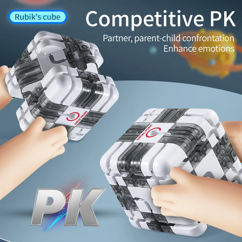 جديد ثلاثية الأبعاد المتاهة المكعب السحري للأطفال ألعاب تعليمية الإبداعية متاهة لغز سرعة مكعب التفكير المنطقي مكافحة الإجهاد اللعب #2