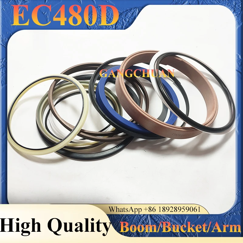 EC480D Boom/Bucket/Arm Seal Hydraulic Cylinder Repair Kit Excavator Spare Parts