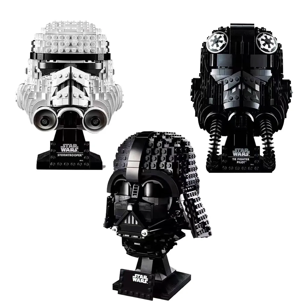 jouet-de-salle-de-bain-space-van-blocs-de-construction-de-casque-stormtrooper-vader-aught-chasseur-pilote-assembler-modele-de-puzzle-jouets-cadeaux-d'anniversaire