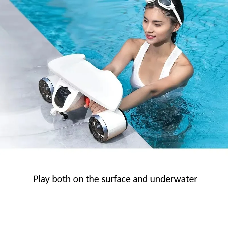 

【Best-selling】Smart Professional Underwater Scooter Dual Motors 2 Gear Speed 1.5m/s 30 Mins Diving Snorkeling Water Scooter for