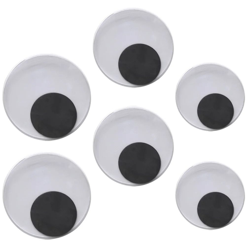 

3 Pairs Wiggle Eyes for DIY Craft Simulated Sticker Decor Adhesive Supplies Giant Fridge Magnet