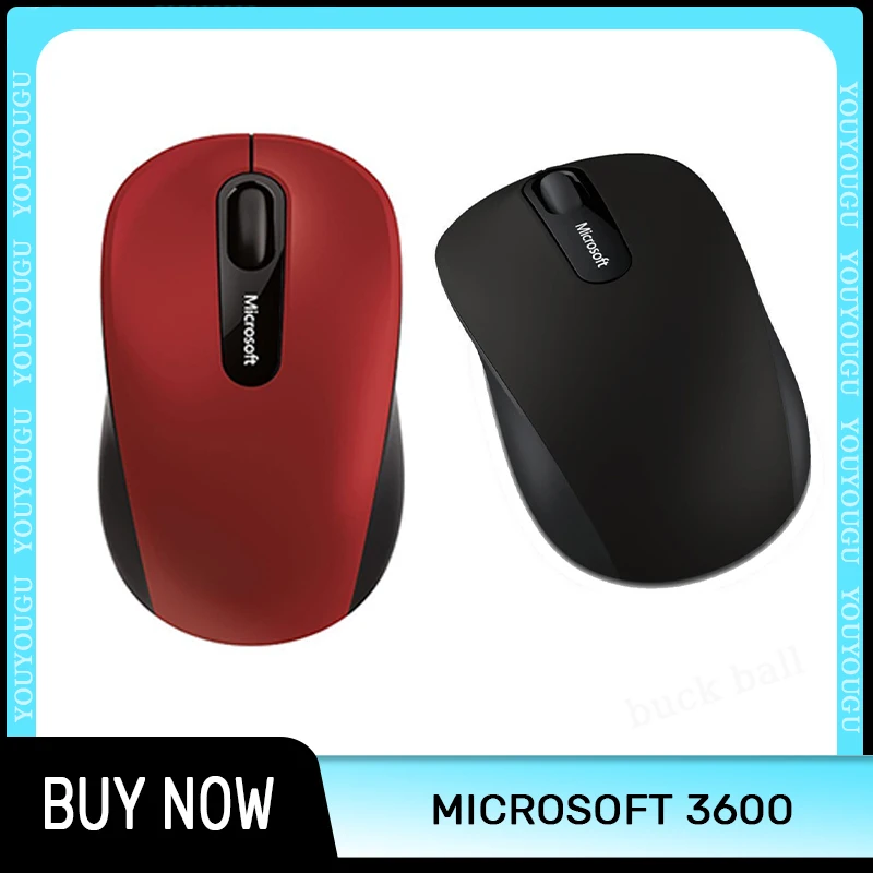 

Original Microsoft 3600 Wireless Bluetooth Mouse 4.0 Mini Portable Lightweight Mouse Tablet Notebook Accessory Mouse Mac Office