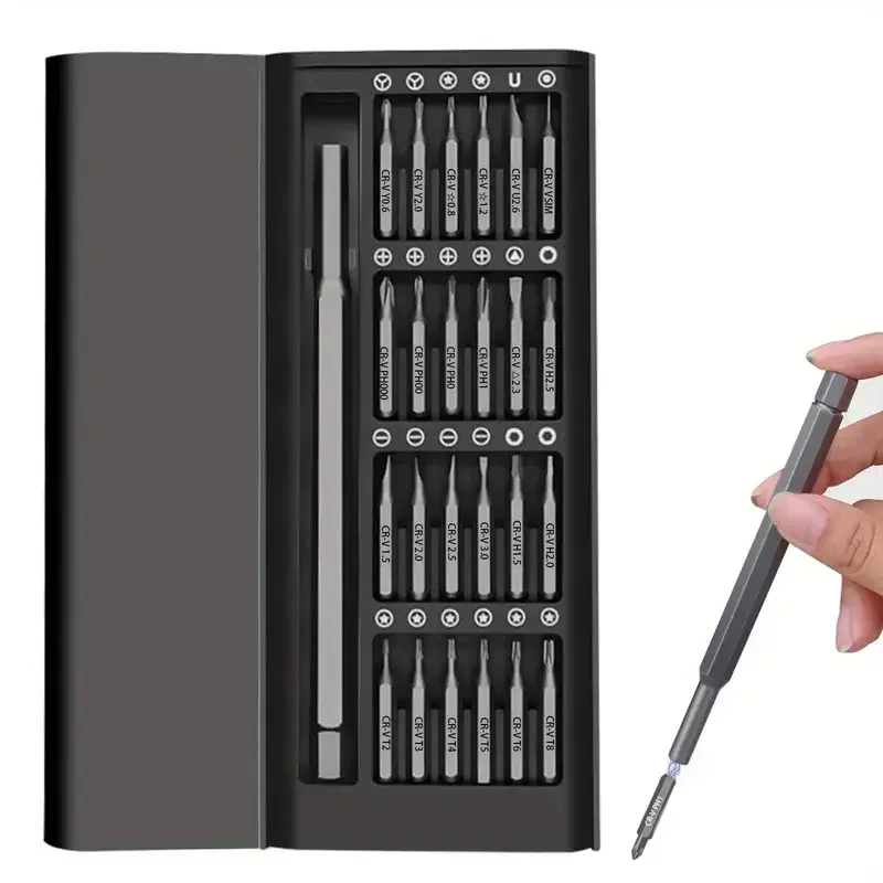 Magnetic Precision Screwdriver Set, 25 In 1 With 24 Piece Mini Pocket Screwdriver Set, Small Repair Set For Mobile Phone/PC/Came