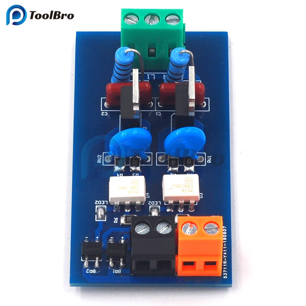 2 Channel Solid State Relay Module SSR with Photoelectric Isolation PNP NPN DC 24V to AC 8-230V 110V 220V PLC Amplifier Board