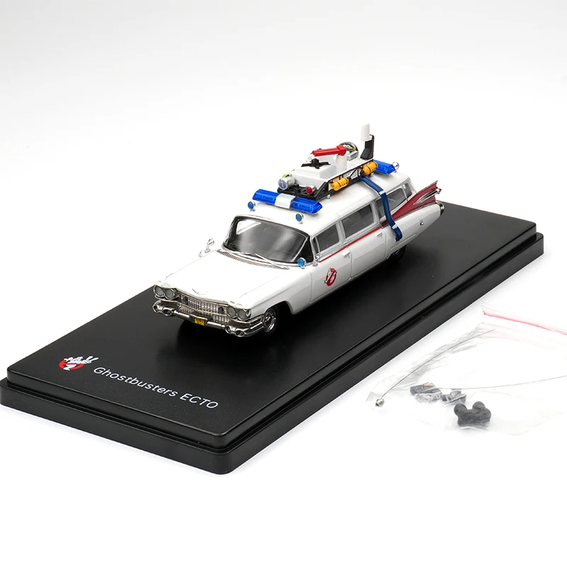 متوفر YS 1:64 جديد Ghostbuster Miller Meteor 1959 Ecto-1 Diecast مجموعة نماذج السيارة اللعب #2