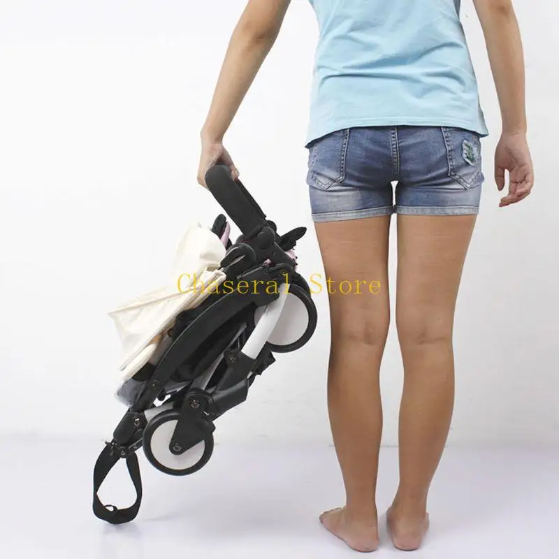E7CE Baby Stroller Armrest Black ABS Bumper Universal Handle Stroller Bumper Bar