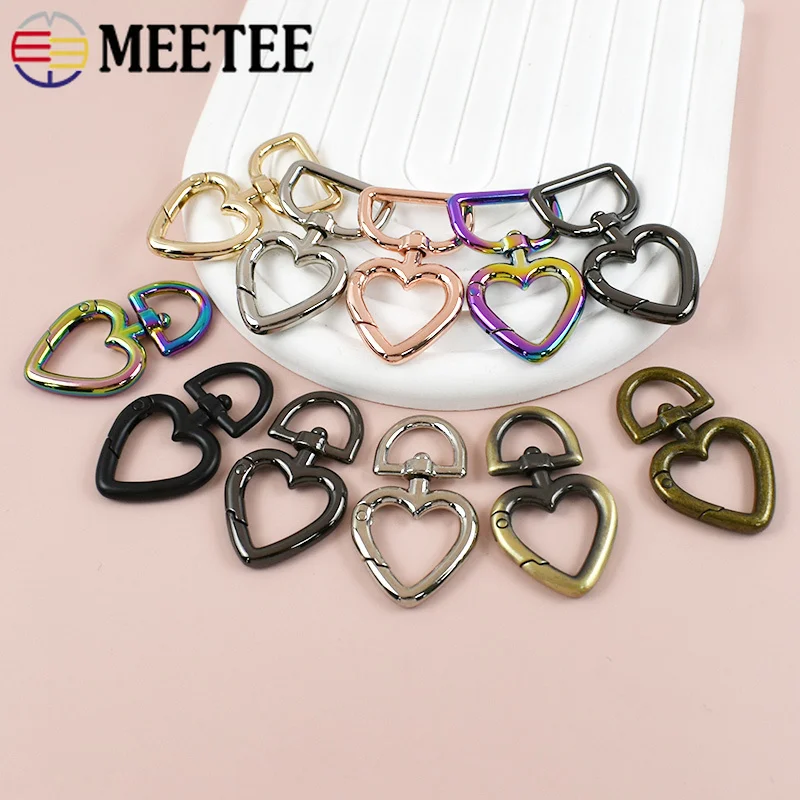 

10/20Pcs 13/20mm Metal Buckle for Belt Heart Ring Bag Lobster Clasp Dog Collar Swivel Snap Hook Webbing Strap Connection Buckles