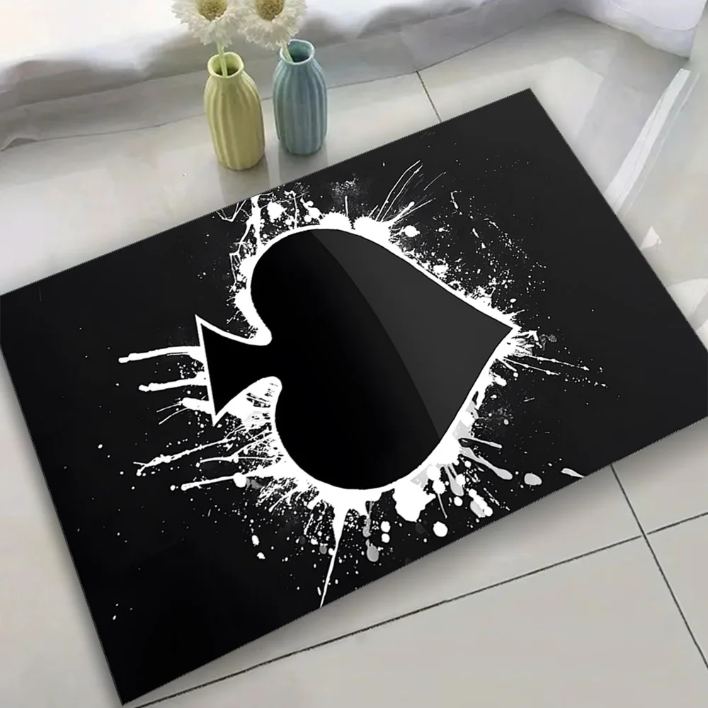 

1 шт. современный ковер с принтом лопаты, бархатная ткань с кристаллами, подходит для украшения спальни, гостиной