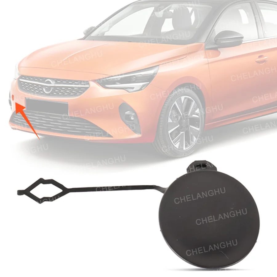 

For Vauxhall/Opel CORSA F 2019 2020 2021 2023 2024 Car-styling Front Bumper Trim Tow Eye Hitch Cover 9830342180 166383621T
