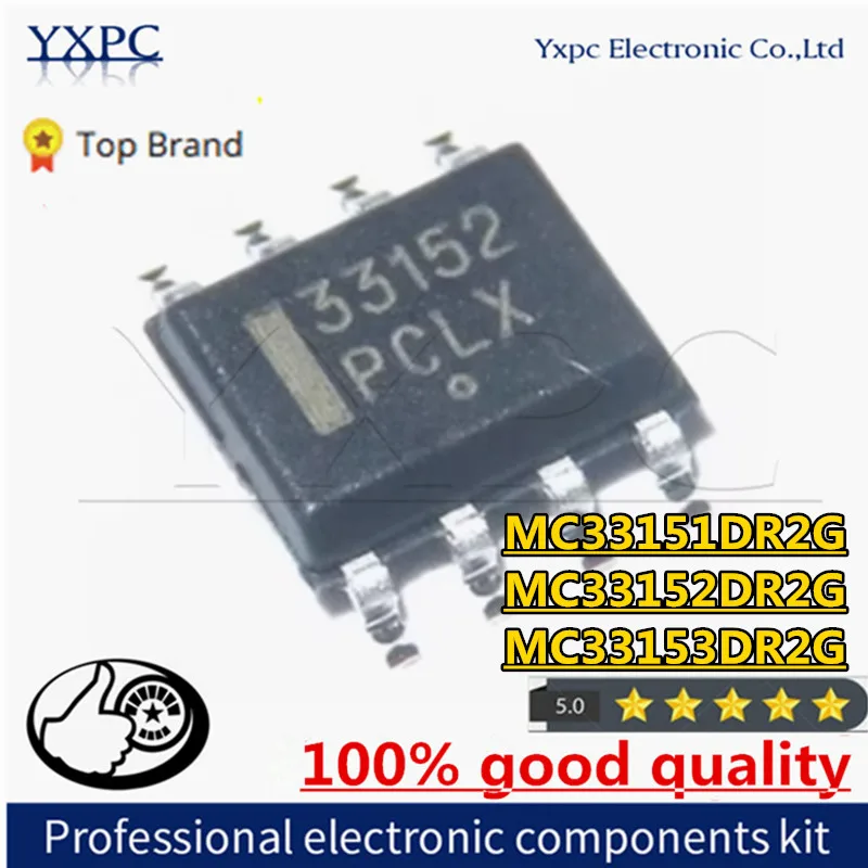 10PCS MC33151DR2G MC33152DR2G MC33153DR2G SOP-8 33151 33152 33153 Chips MC33151 MC33152 MC33153