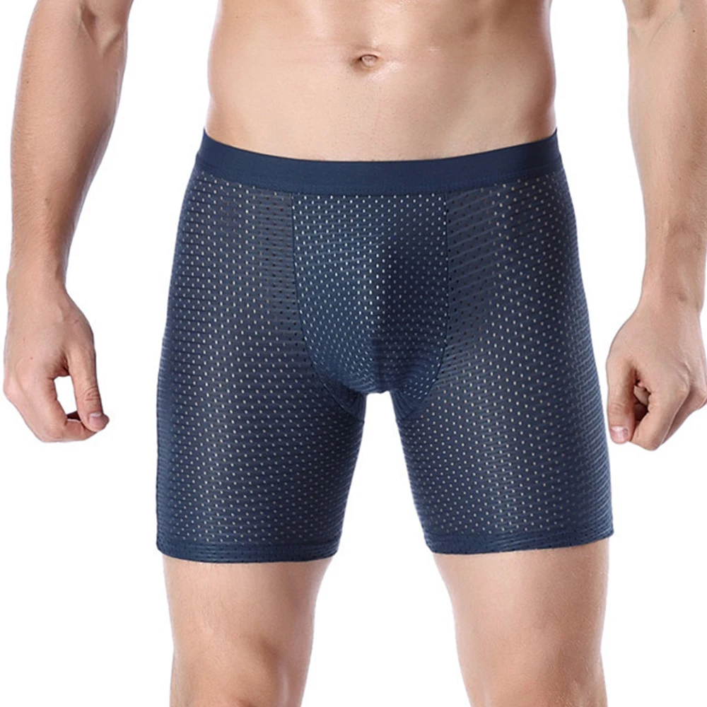 Kühlende Herren Eis Seide Mesh Unterwäsche Shorts Boxershorts Trunks Unterhose atmungsaktiv und bequem 4 Farben und Größen l 3xl