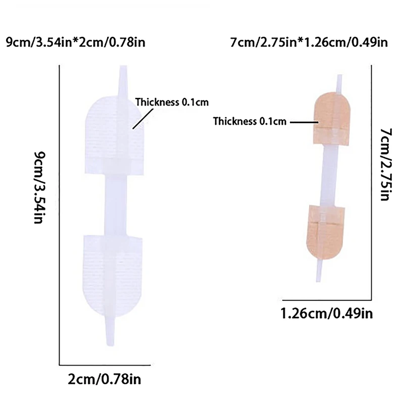 Patch de fermeture de plaie à fermeture éclair, patch hémostatique, suture rapide, bandage portable extérieur, premiers soins, 3 pièces