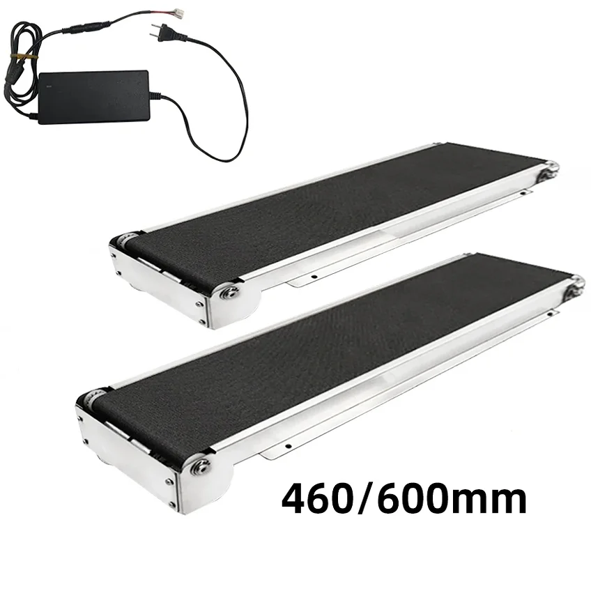 Mini Conveyor Belt Machine 460MM 24V Stainless Steel Vending Machine Table Top Belt Conveyor Track Cargo Lane