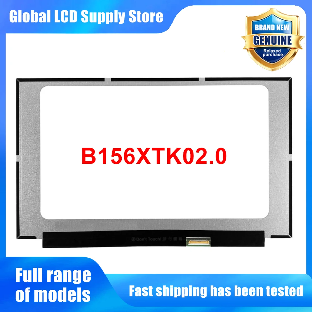 B156XTK02.0 15.6 inch Laptop Lcd Screen Hd Tn Panel Touchscreen for Notebook Repair Replacement Assembly OEM Standard