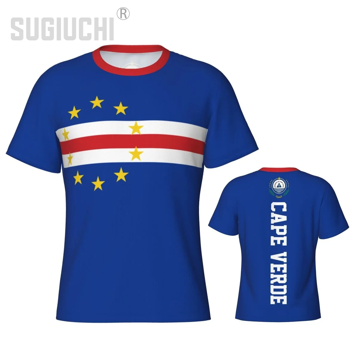 Tight Sports T-shirt Cape Verde Flag Cape Verdean 3D For Men Women Tees jersey Clothes Soccer Football Fans Patriotic T shirt