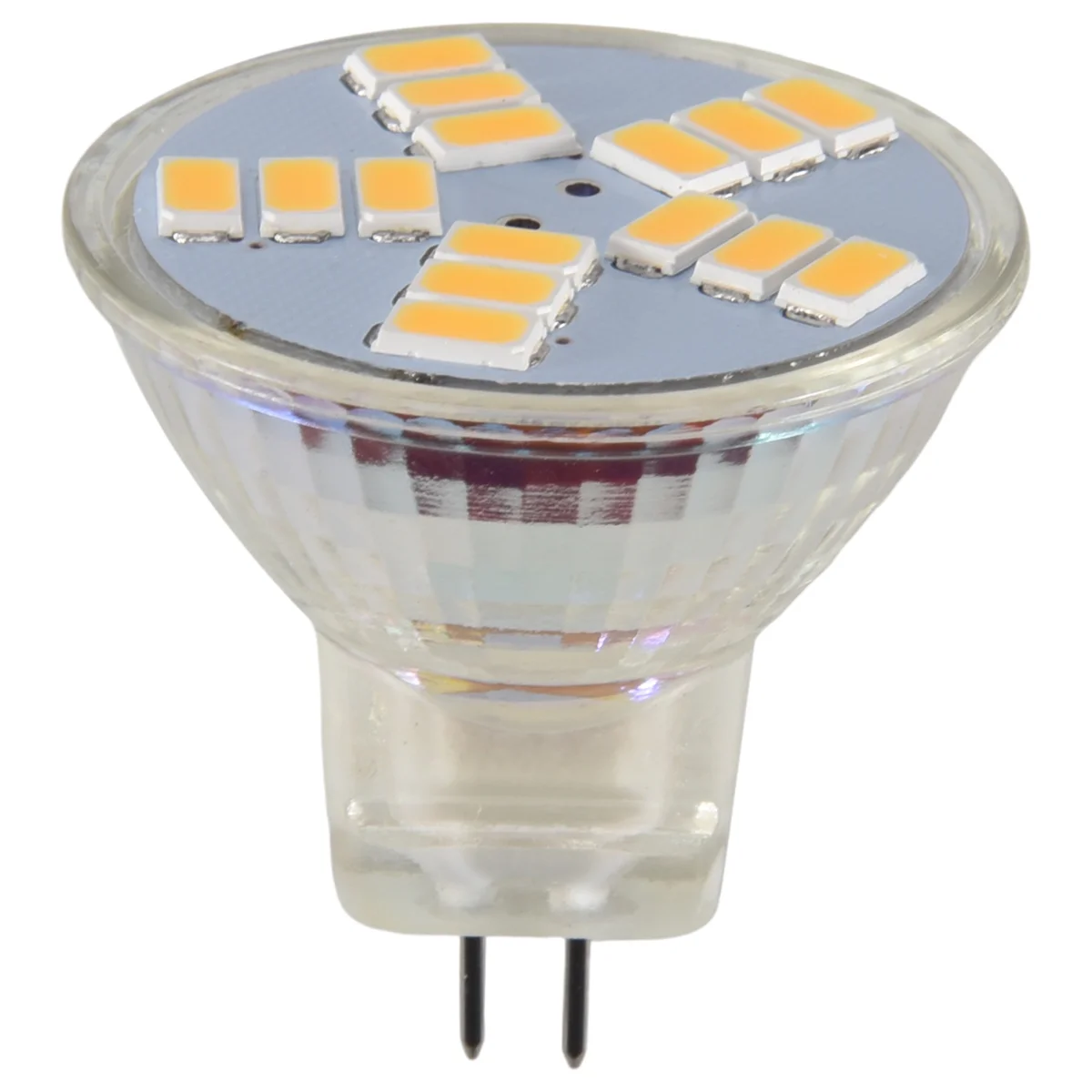 3W MR11 GU4 250LM LED لمبة مصباح 15 5630SMD ضوء أبيض دافئ