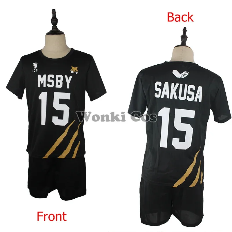 MSBY Black Jackal Cosplay Costume Hinata Shoyo Kiyoomi Sakusa Kotaro Bokuto Atsumu Miya Jersey Coat Jacket Sport Suits