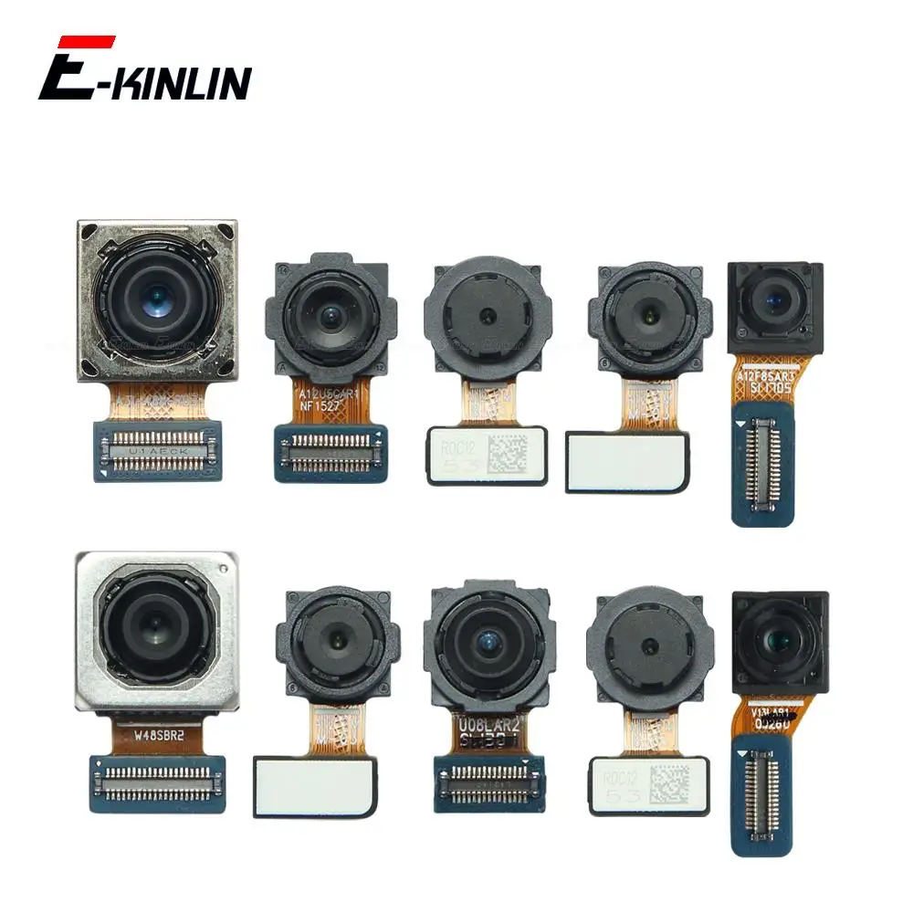 Selfie Front Camera For Samsung Galaxy A12 A22 4G 5G A125 A225 A226 Ultrawide Macro Depth Telephoto Main Camera Flex Cable