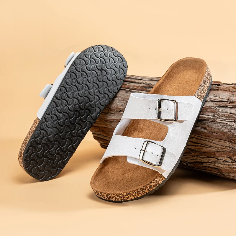 Slippers for men and women Birken indoor non-slip cork slippers women beach outdoor home comfortable casual sandals large size