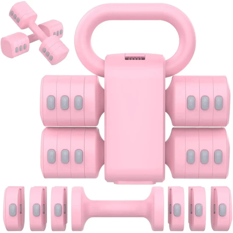 Multifunctional Dumbbells 2in 1 Home Dumbbell Kettlebells Adjustable Weight