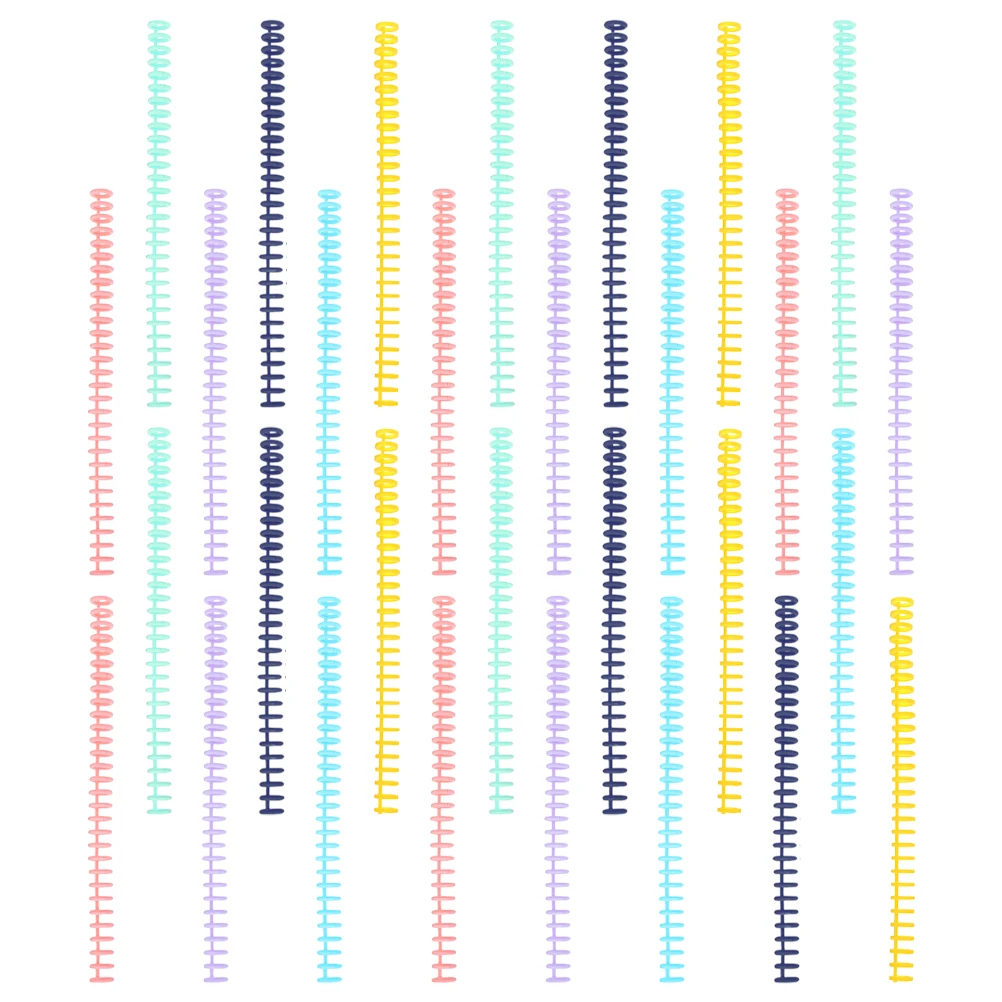 

30pcs Plastic Binding Combs 30-Hole For Notebook Planner Calendar Album Document Organizer Book Binding Machine Compatible Loose