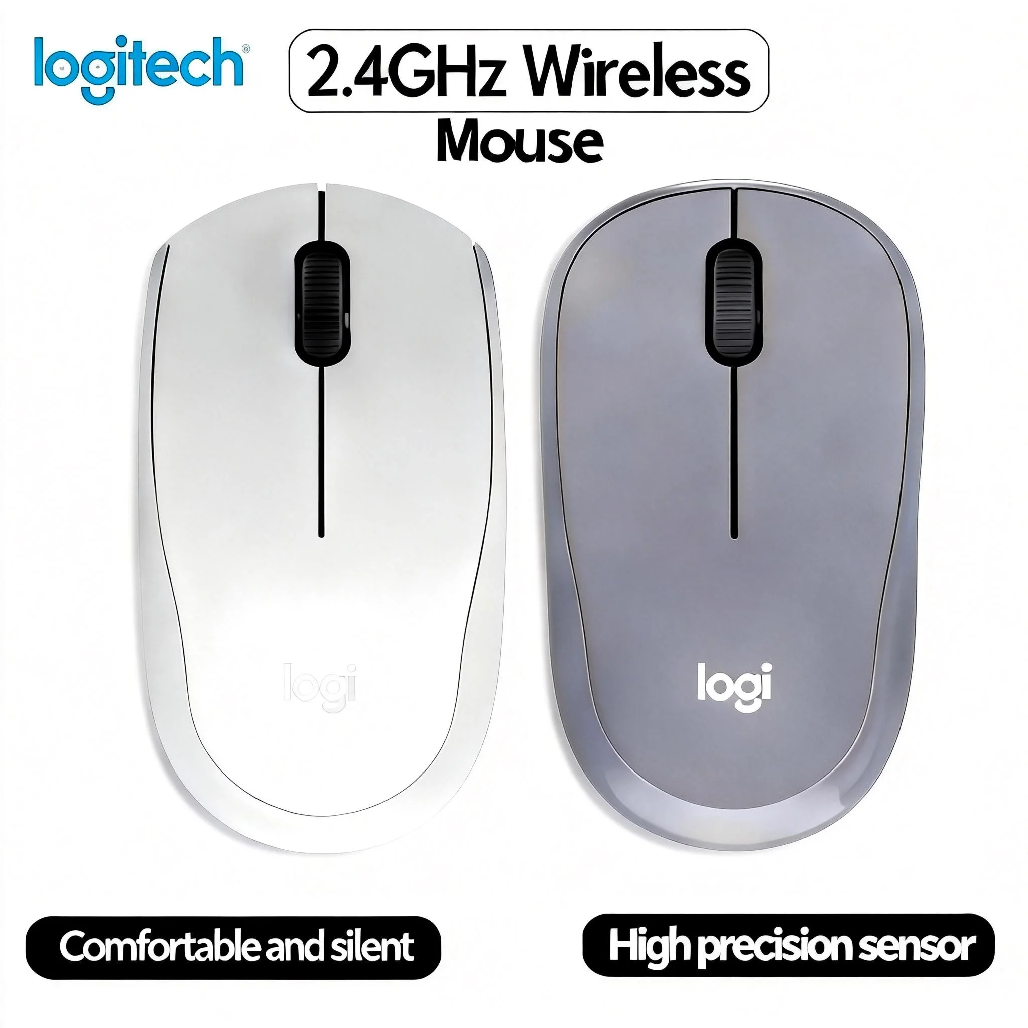 

Беспроводная мышь Logitech M221 Silent — портативная, практически бесшумная (90% отсутствия шума), подходит для офиса, учебы и работы.