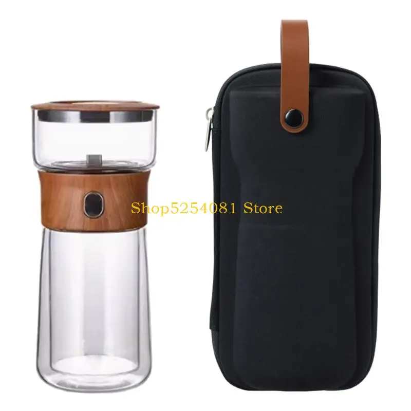 AXYC Transportable Tisane Brewing Cup Highlighting 316 Untarnished Filter And Twin Wall Heat Security Dishwasher Safe